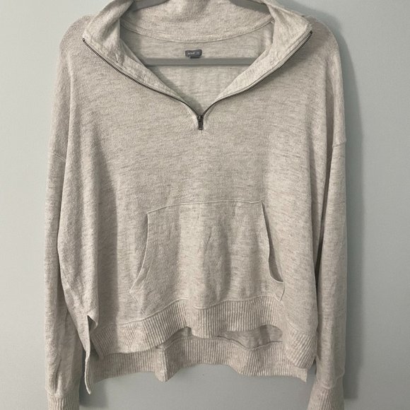 Aerie Plush Quarter Zip Sweatshirt - Picture 5 of 6